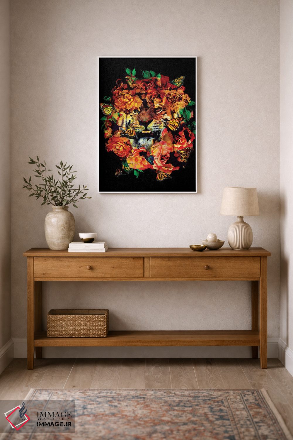 تابلو انتزاعی گل های وحشی اثر نایس بلید - D1W