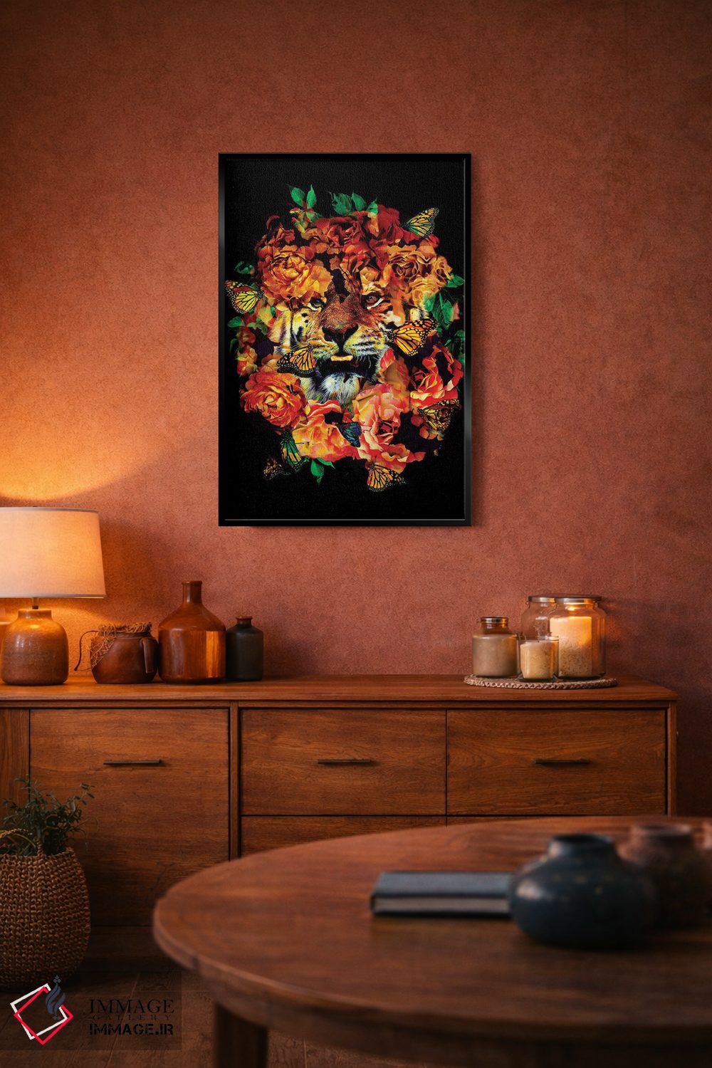 تابلو انتزاعی گل های وحشی اثر نایس بلید - D6B