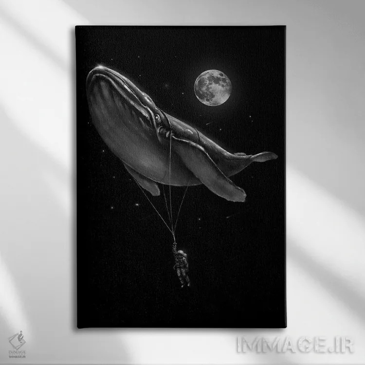 تابلو دکوراتیو سوار شدن اثر نایس بلید - نمای روبهرو روی دیوار