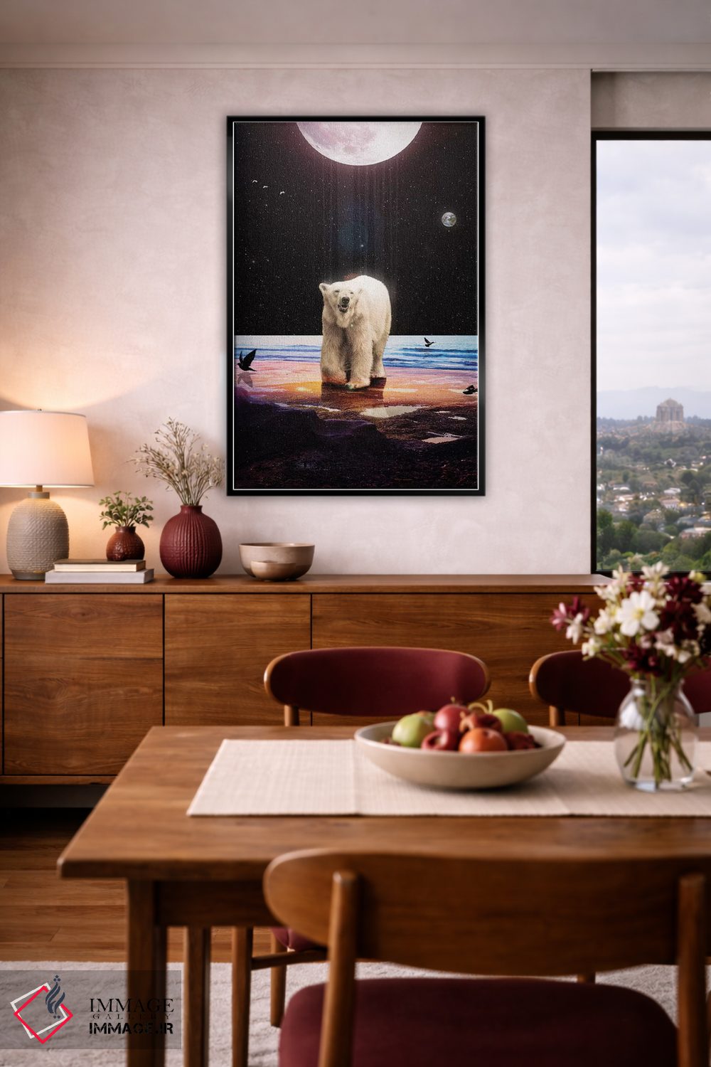 تابلو دکوراتیو روح تنها اثر نایس بلید - D4B