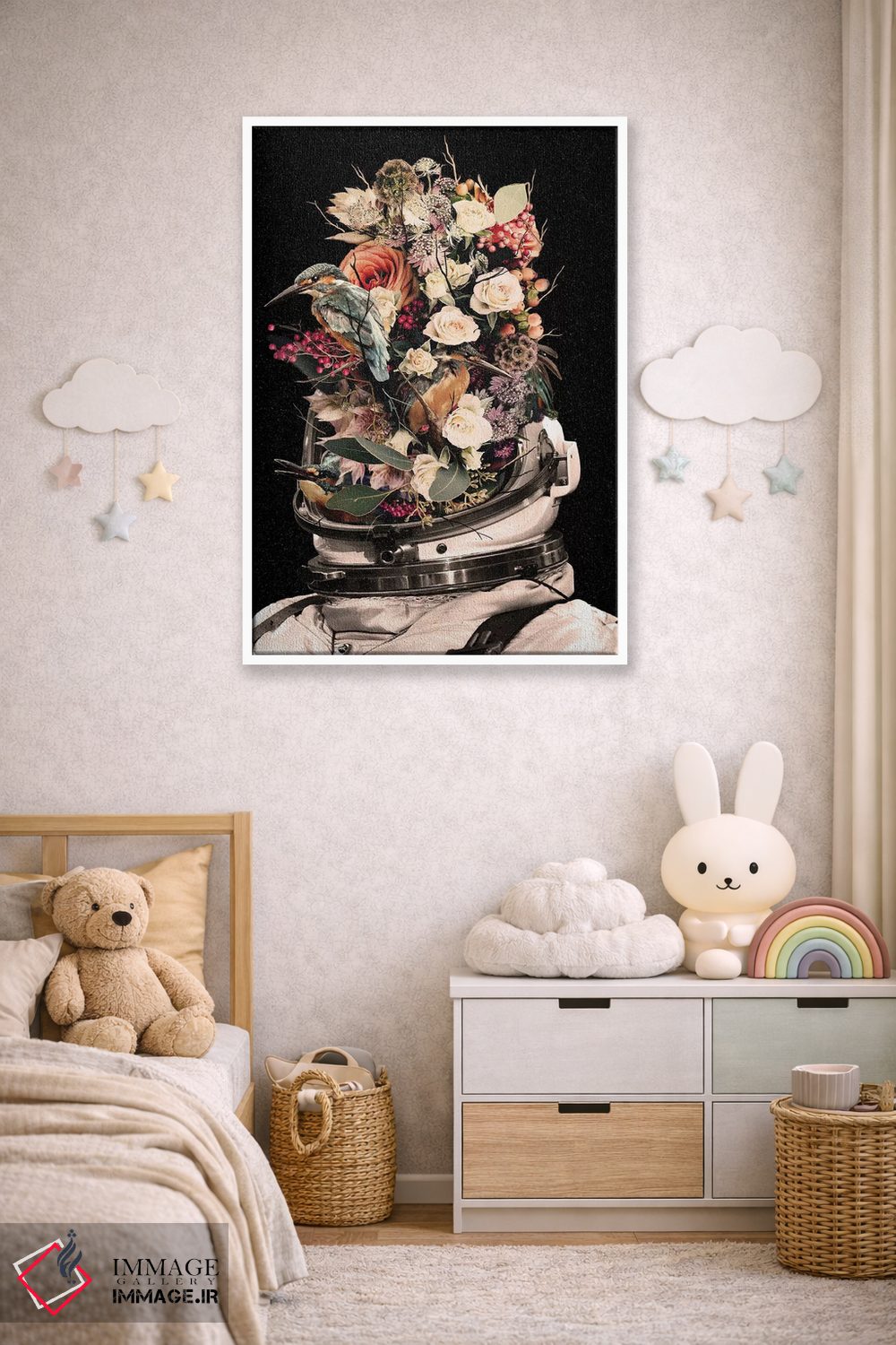 تابلو دکوراتیو شکوفه اثر نایس بلید - D3W