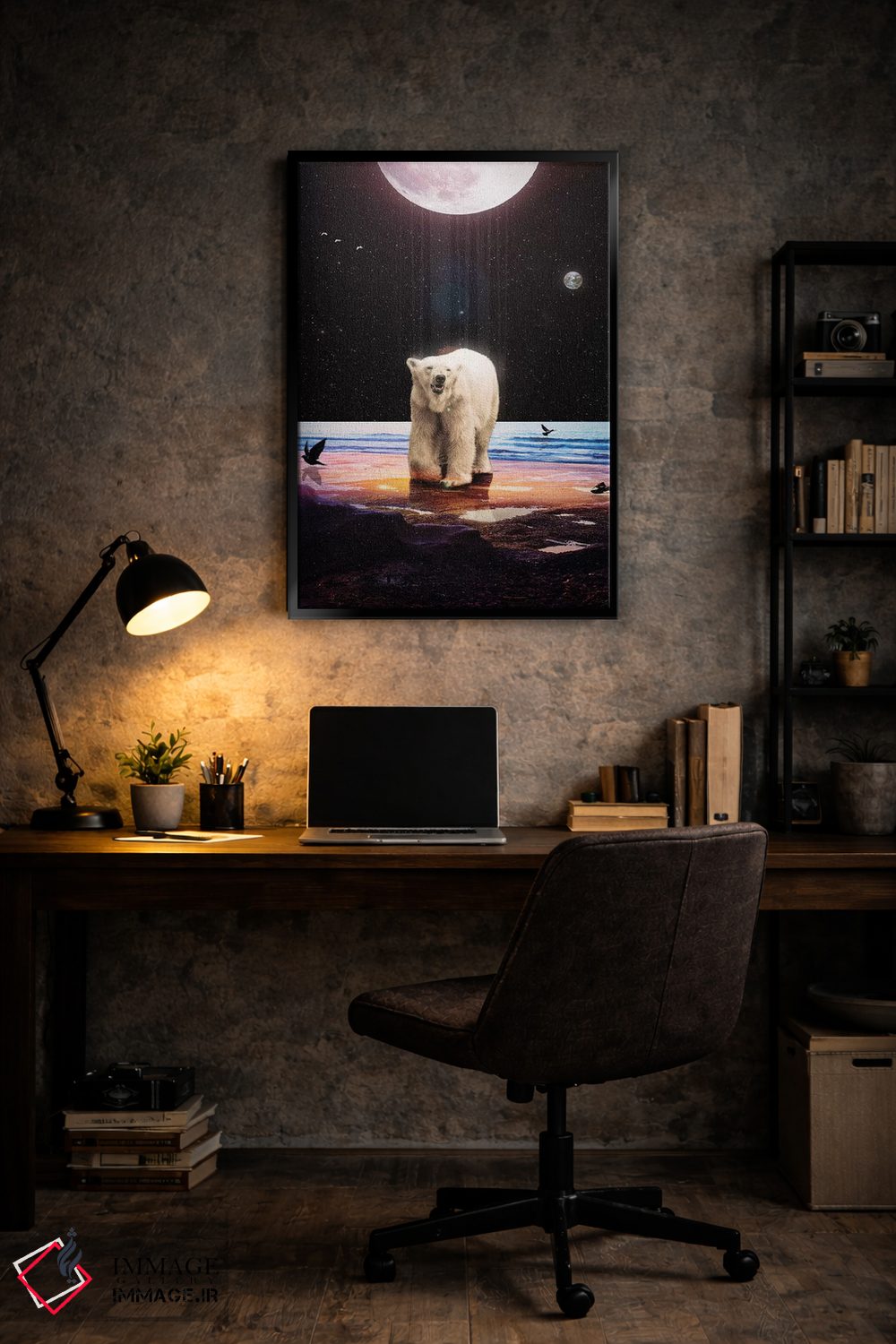 تابلو دکوراتیو روح تنها اثر نایس بلید - D6B