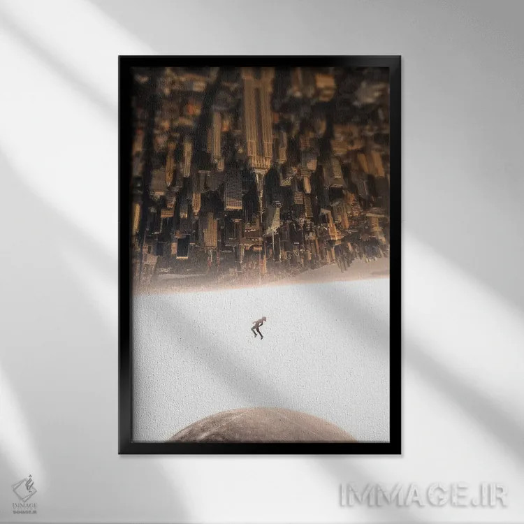 تابلو دکوراتیو رستگاری ۲ اثر نایس بلید - نمای قابدار مشکی