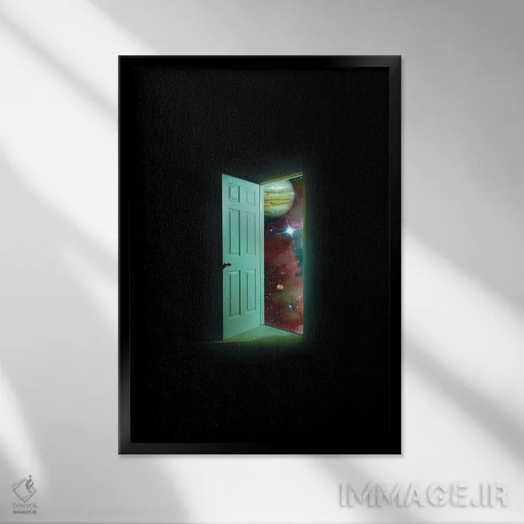 تابلو دکوراتیو در اثر نایس بلید - نمای قابدار مشکی