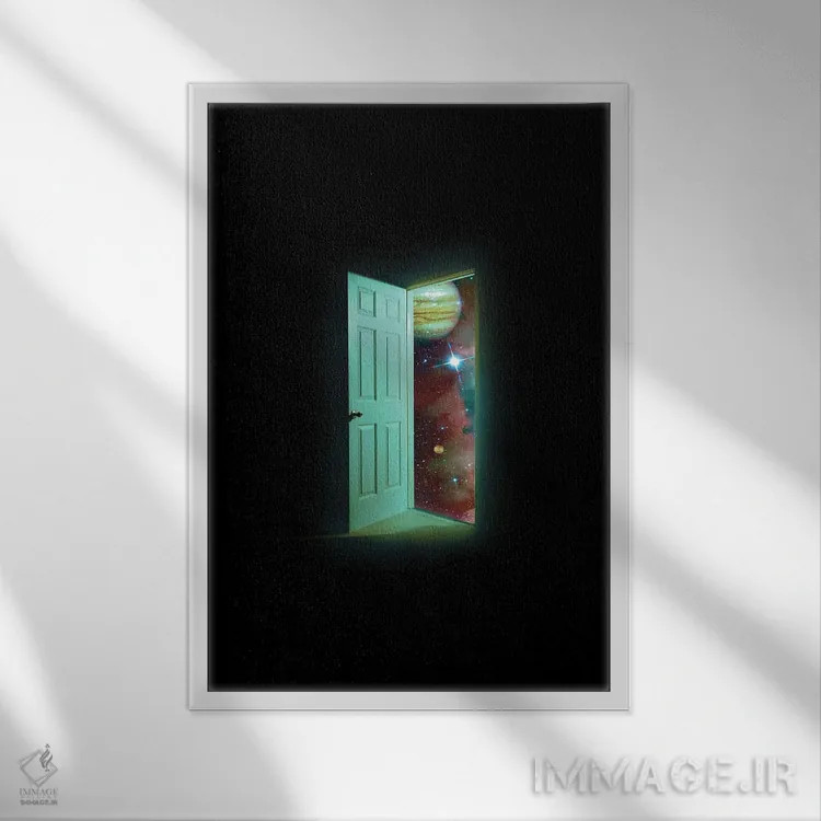 تابلو دکوراتیو در اثر نایس بلید - نمای قابدار سفید