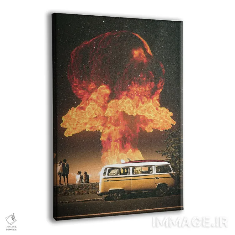 تابلو دکوراتیو توقف کوتاه اثر نایس بلید - نمای پرسپکتیو محصول