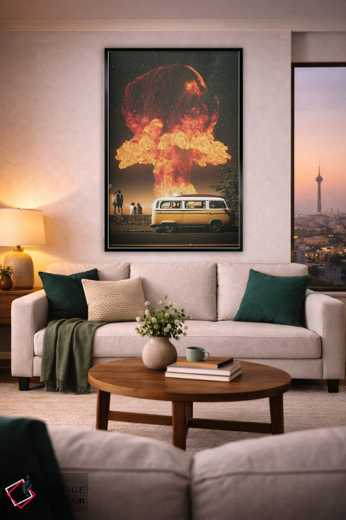 تابلو دکوراتیو توقف کوتاه اثر نایس بلید - D2B