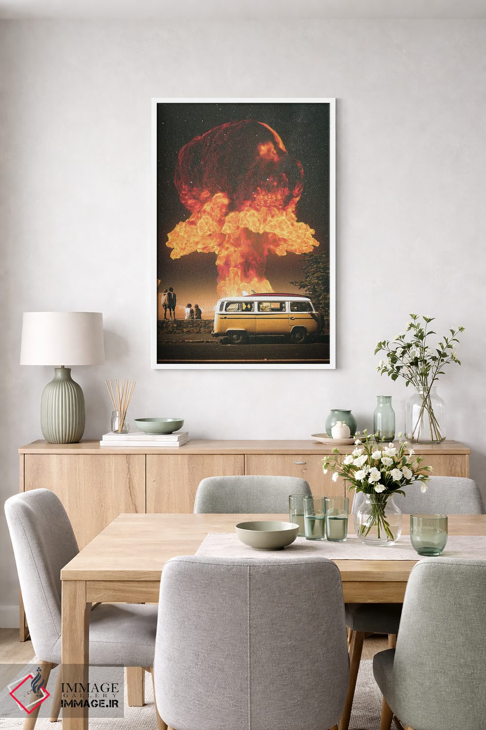 تابلو دکوراتیو توقف کوتاه اثر نایس بلید - D5W