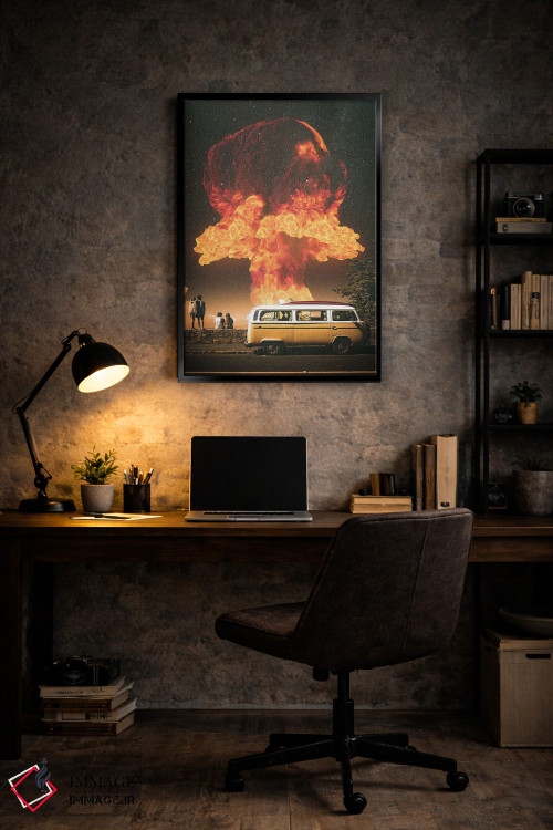 تابلو دکوراتیو توقف کوتاه اثر نایس بلید - D6B