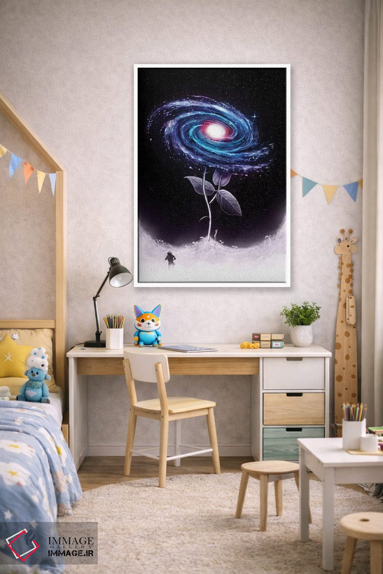 تابلو دکوراتیو گل کوچک من اثر نایس بلید - D1W