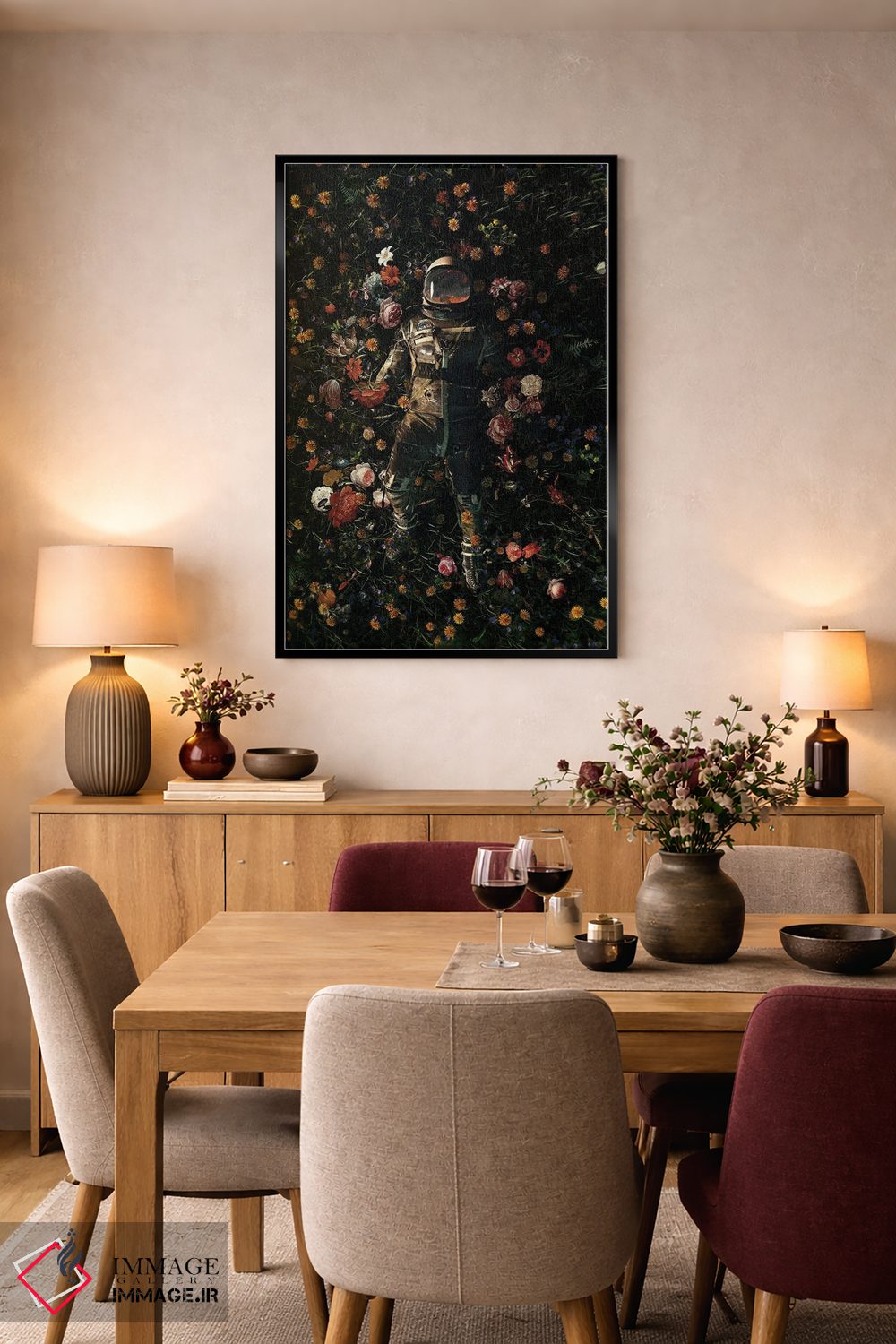 تابلو دکوراتیو لذت های باغ اثر نایس بلید - D5B