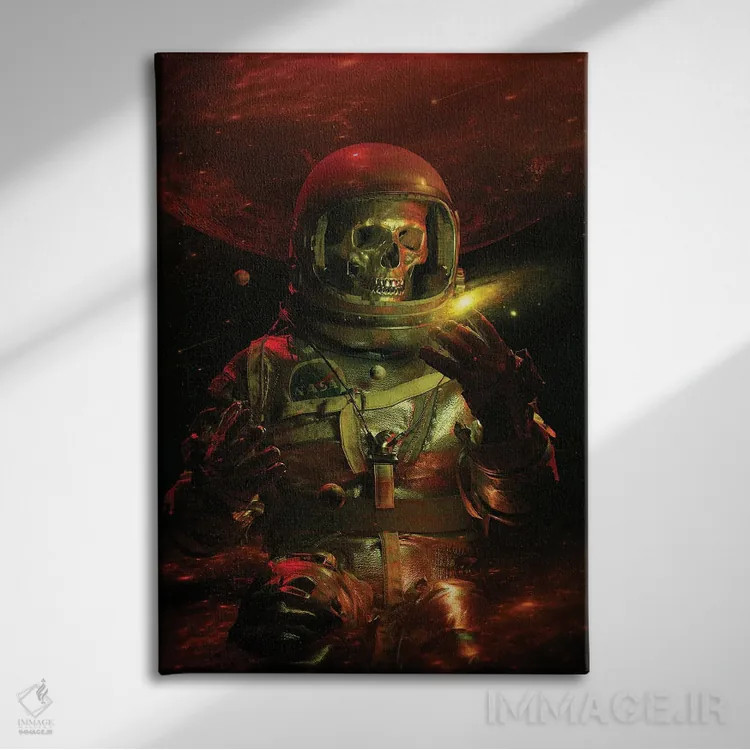 تابلو دکوراتیو کاوشگر مرده اثر نایس بلید - نمای روبهرو روی دیوار