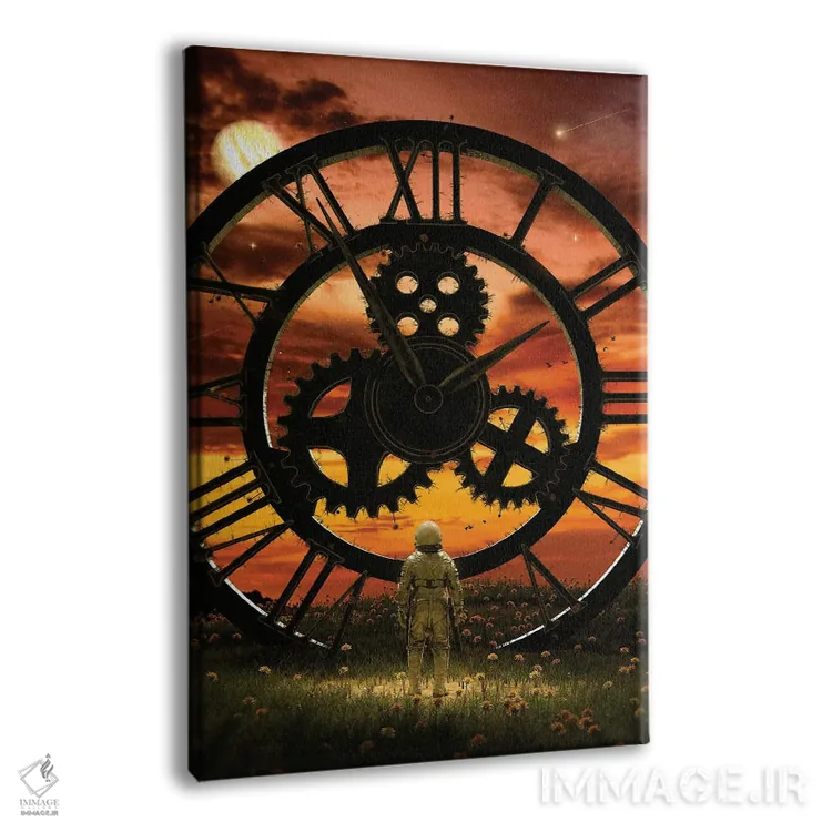 تابلو دکوراتیو زمان اثر نایس بلید - نمای پرسپکتیو محصول