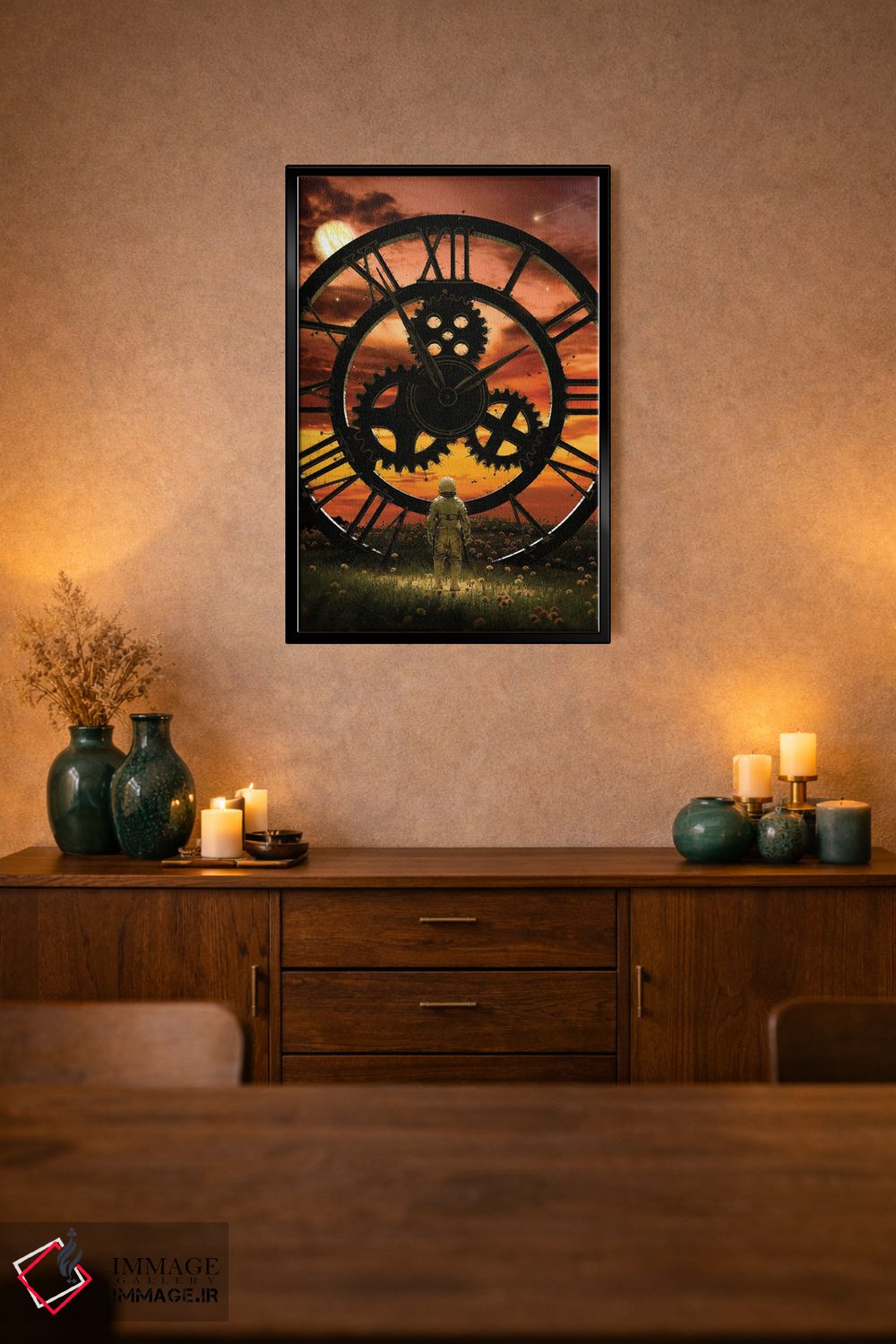 تابلو دکوراتیو زمان اثر نایس بلید - D2B