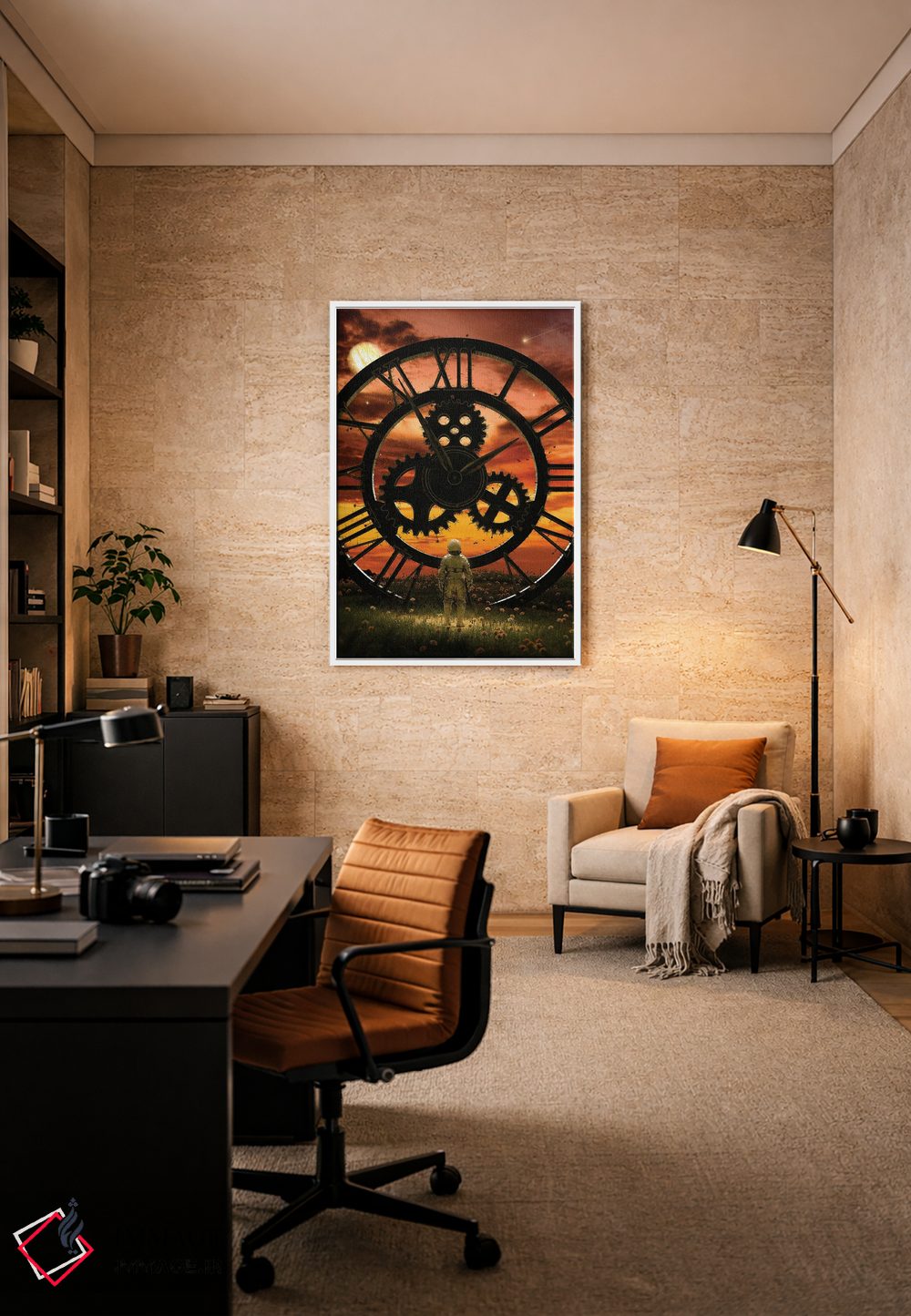 تابلو دکوراتیو زمان اثر نایس بلید - D6W