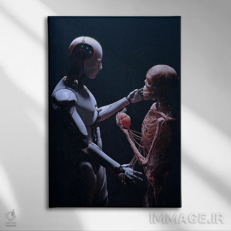 تابلو دکوراتیو عشق اثر نایس بلید - نمای روبهرو روی دیوار