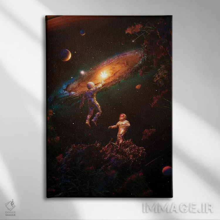 تابلو دکوراتیو دنبال نور برو اثر نایس بلید - نمای روبهرو روی دیوار