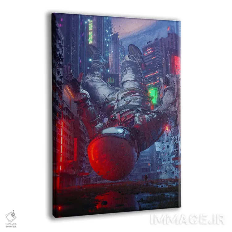 تابلو دکوراتیو بازدیدکننده اثر نایس بلید - نمای پرسپکتیو محصول