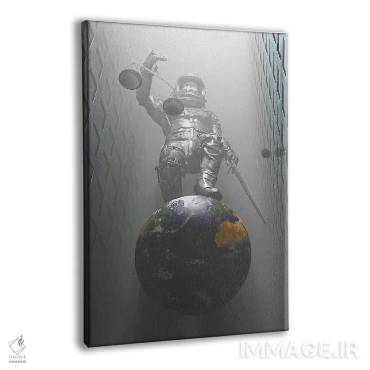 تابلو دکوراتیو عدالت اثر نایس بلید - نمای پرسپکتیو محصول