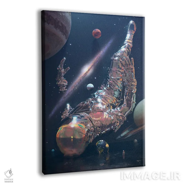 تابلو دکوراتیو ورود به فضا اثر نایس بلید - نمای پرسپکتیو محصول