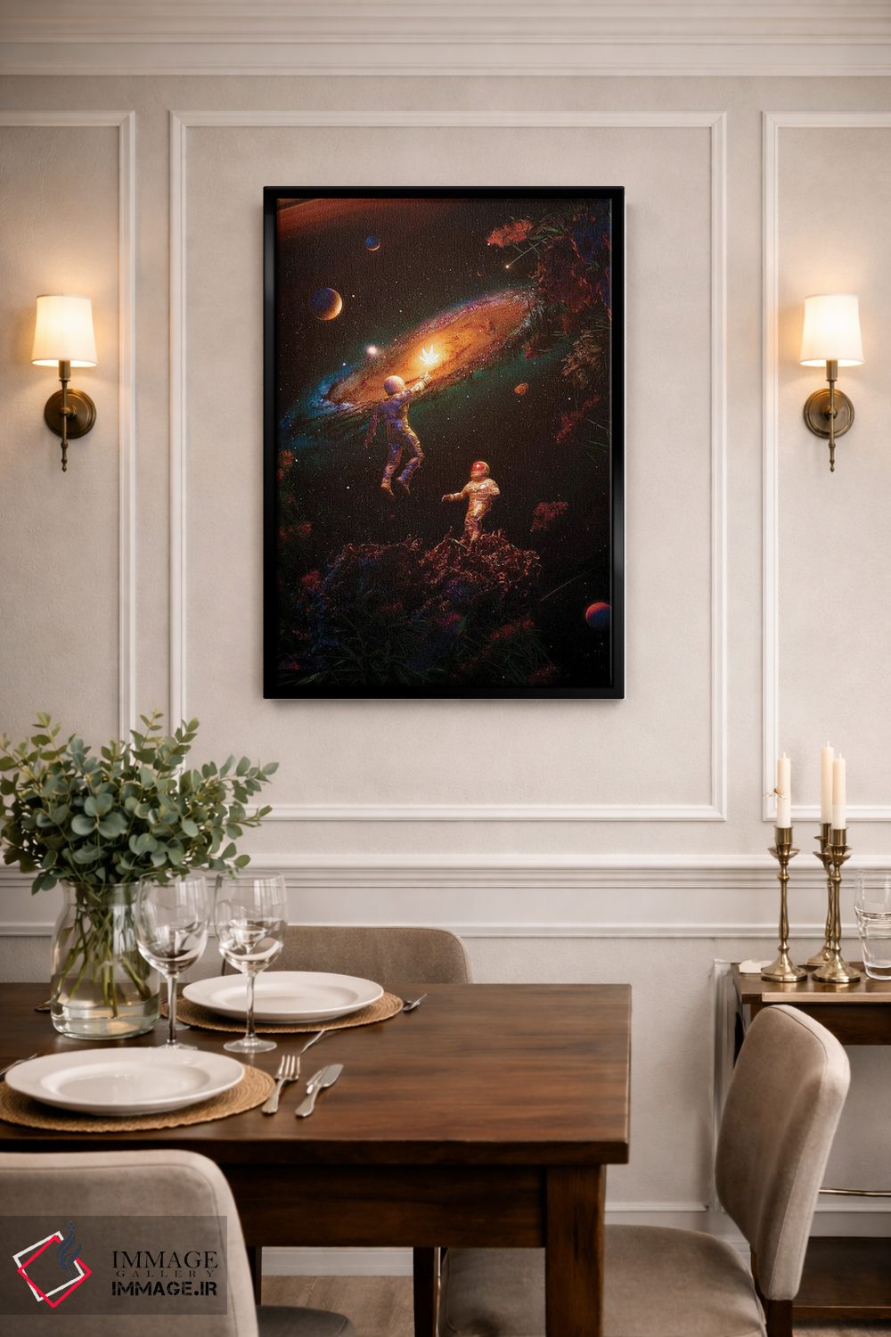 تابلو دکوراتیو دنبال نور برو اثر نایس بلید - D2B