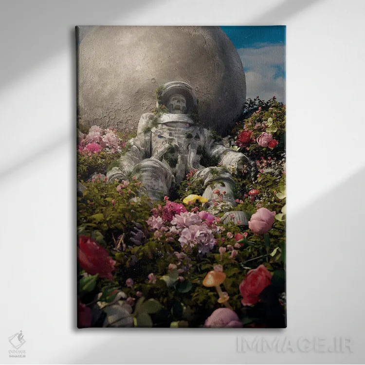 تابلو دکوراتیو آرامش جاودان اثر نایس بلید - نمای روبهرو روی دیوار