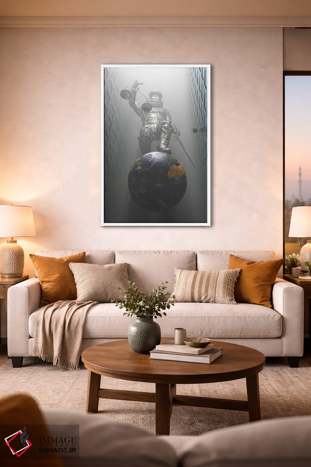 تابلو دکوراتیو عدالت اثر نایس بلید - D1W