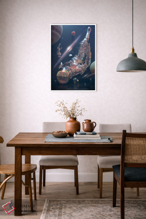 تابلو دکوراتیو ورود به فضا اثر نایس بلید - D5W
