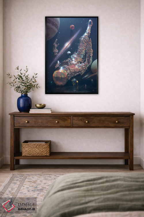 تابلو دکوراتیو ورود به فضا اثر نایس بلید - D4B