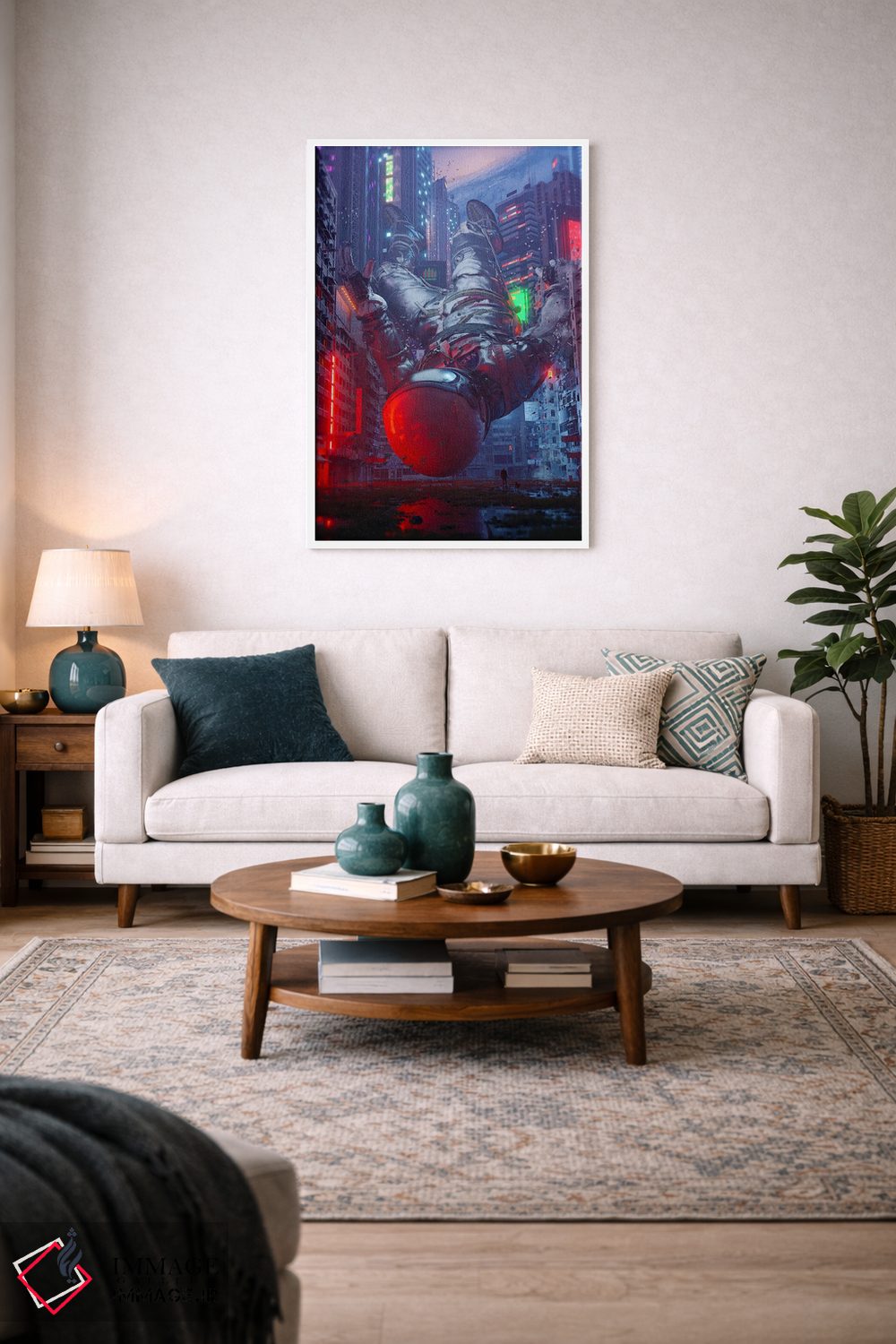 تابلو دکوراتیو بازدیدکننده اثر نایس بلید - D2W