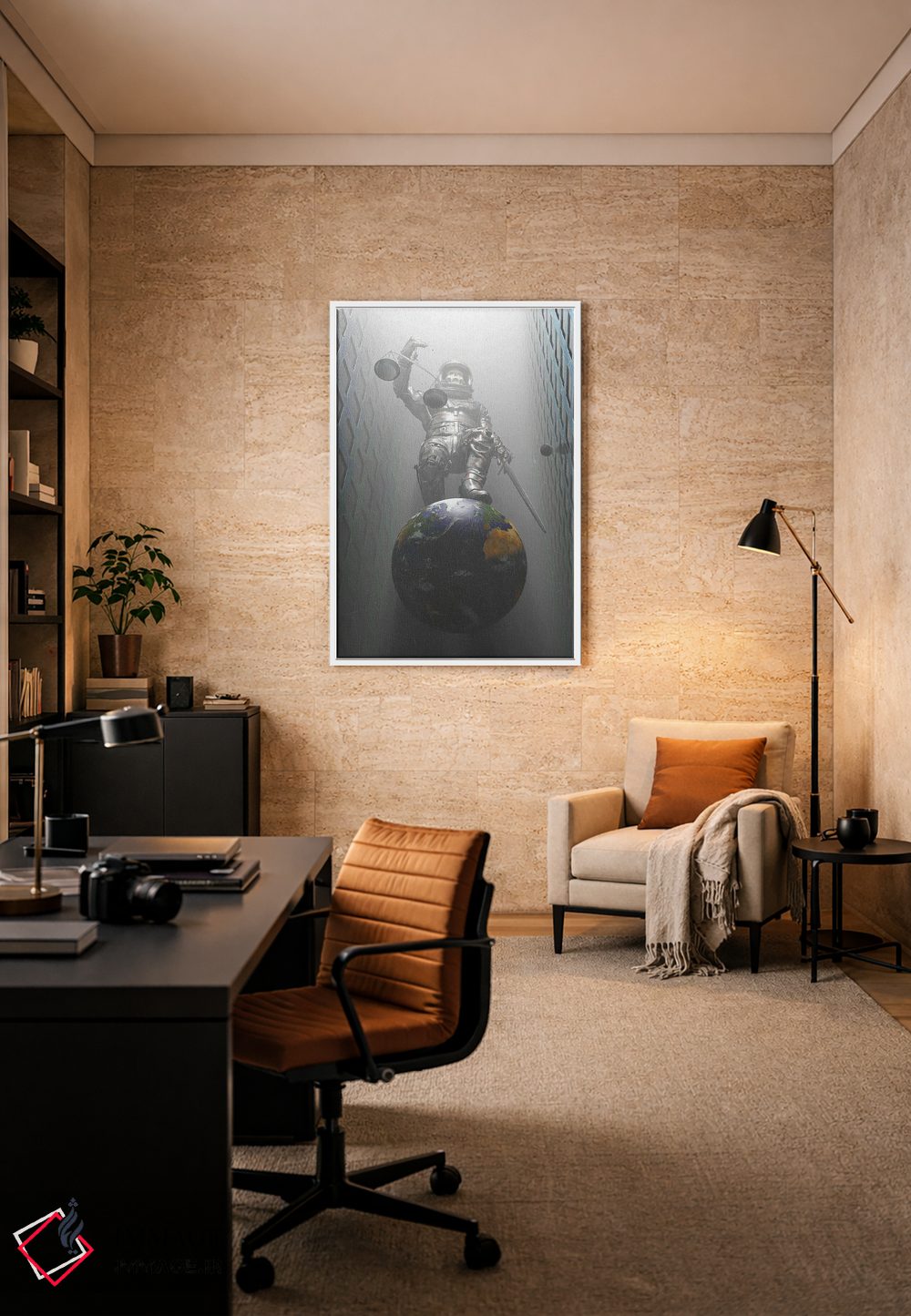 تابلو دکوراتیو عدالت اثر نایس بلید - D6W