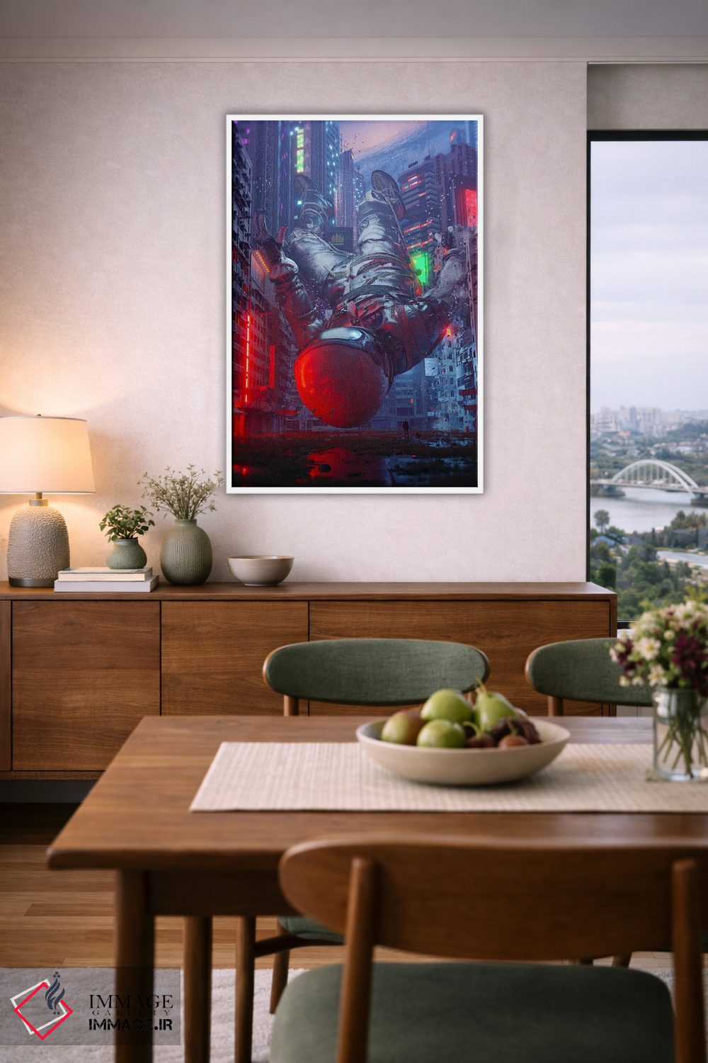 تابلو دکوراتیو بازدیدکننده اثر نایس بلید - D5W