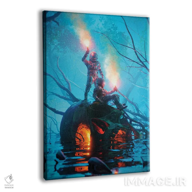 تابلو دکوراتیو گم شده اثر نایس بلید - نمای پرسپکتیو محصول