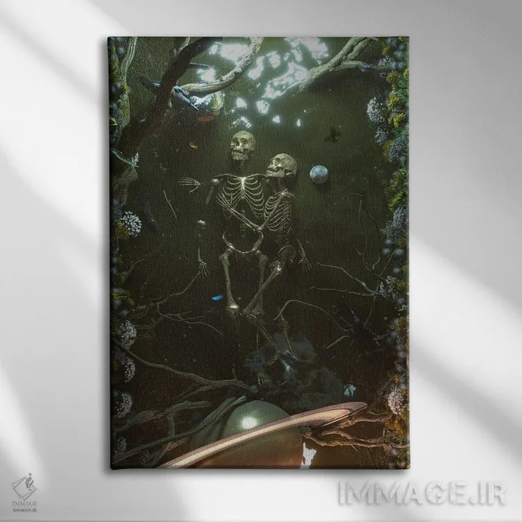 تابلو دکوراتیو زندگی پس از مرگ اثر نایس بلید - نمای روبهرو روی دیوار