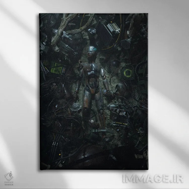 تابلو دکوراتیو بیداری دوباره اثر نایس بلید - نمای روبهرو روی دیوار