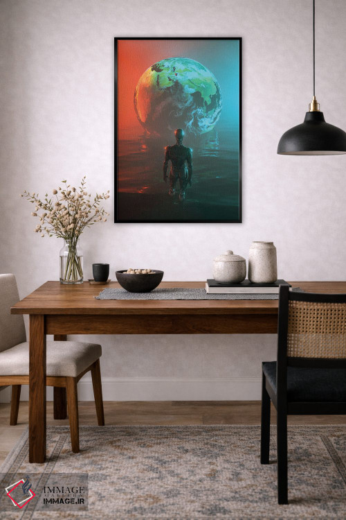 تابلو دکوراتیو بازتاب ها اثر نایس بلید - D4B