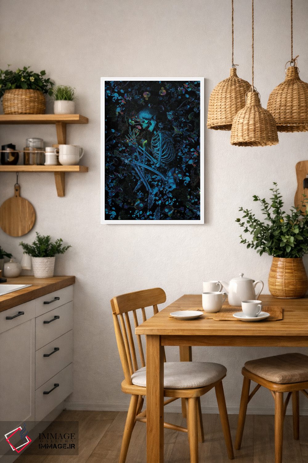 تابلو دکوراتیو زیر قارچ ها اثر نایس بلید - D3W