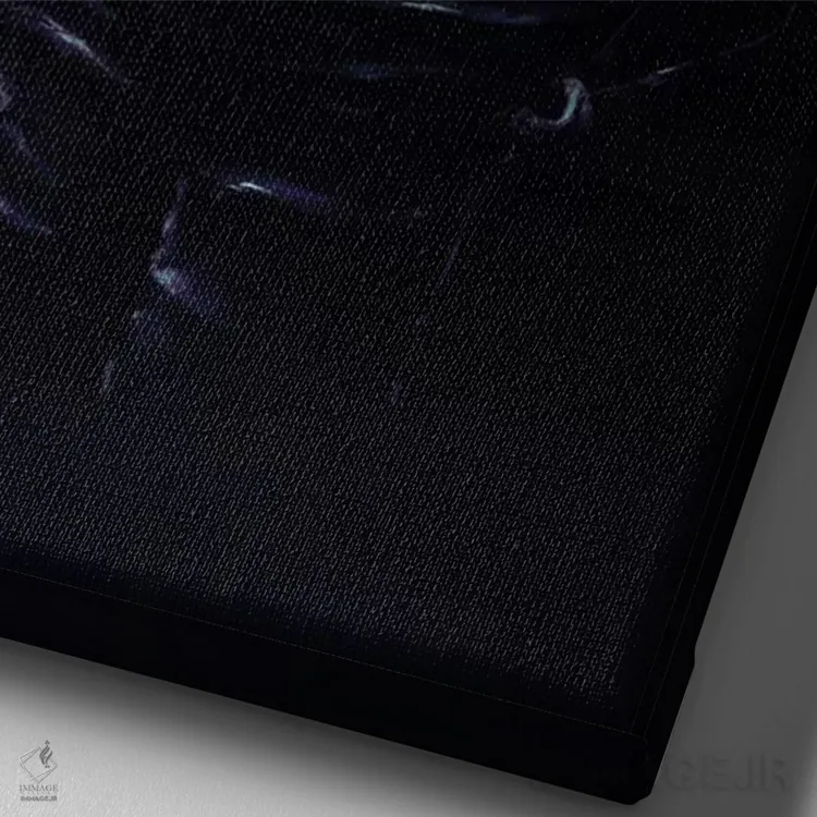 تابلو دکوراتیو نگهبان اثر نایس بلید - نمای نزدیک بافت بوم