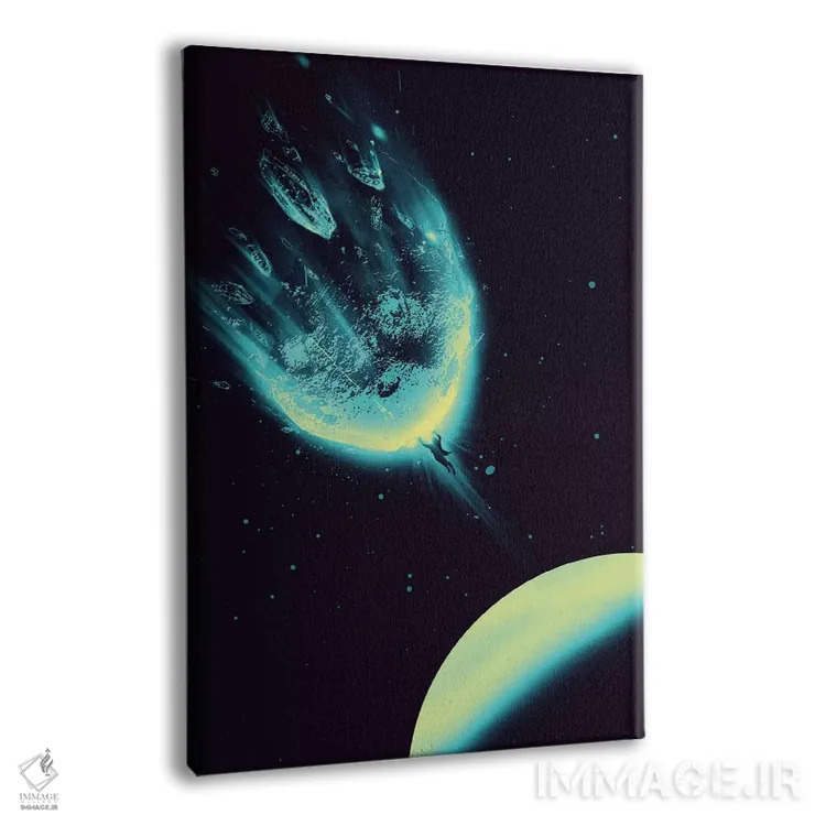 تابلو دکوراتیو سیاره ای برای نجات باقی نمانده است اثر نایس بلید - نمای پرسپکتیو محصول