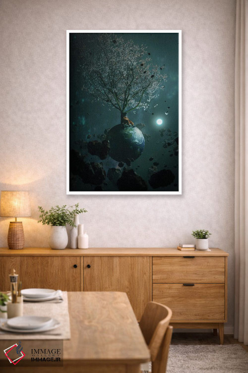 تابلو دکوراتیو گیر افتاده ۲ اثر نایس بلید - D4W