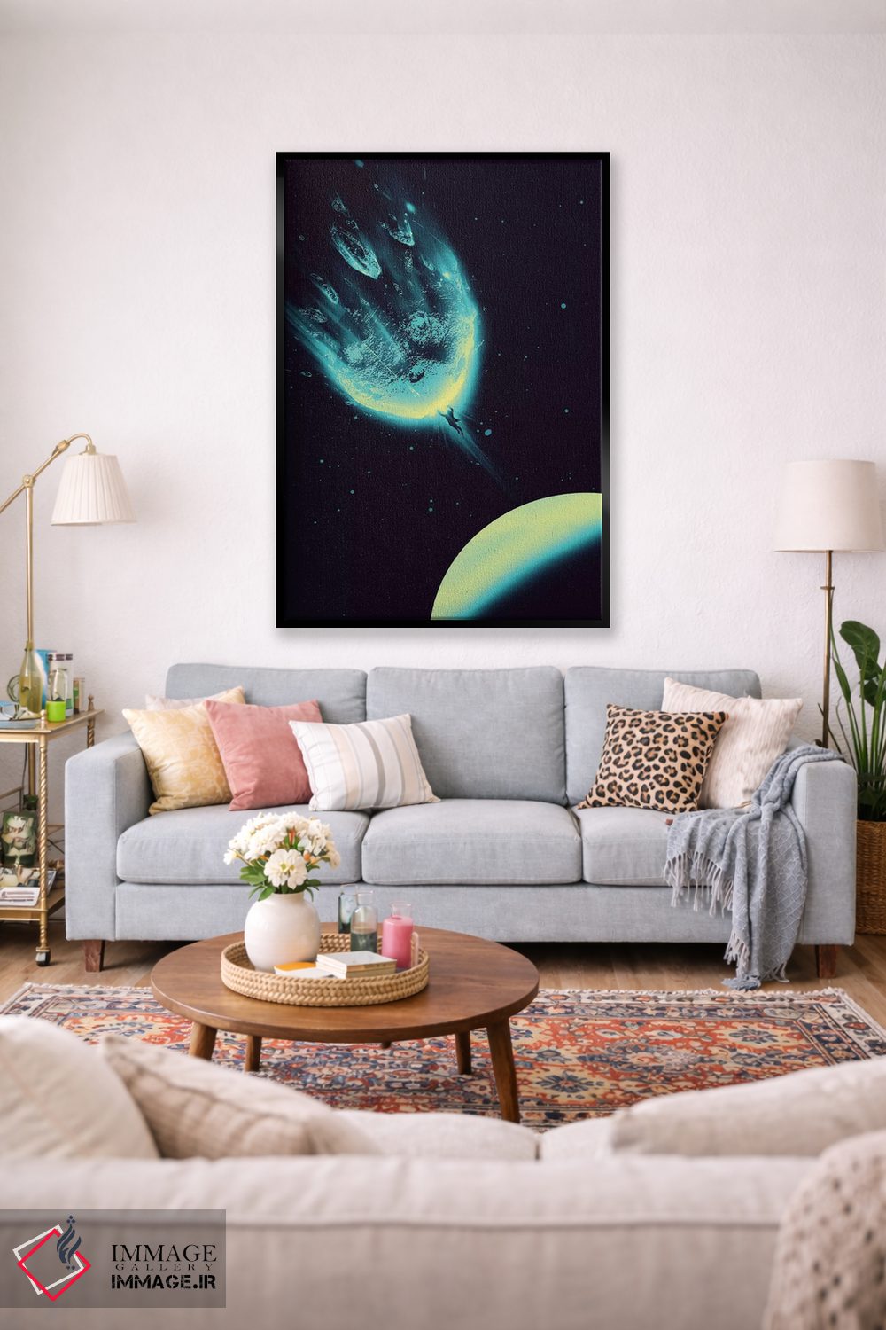تابلو دکوراتیو سیاره ای برای نجات باقی نمانده است اثر نایس بلید - D1B