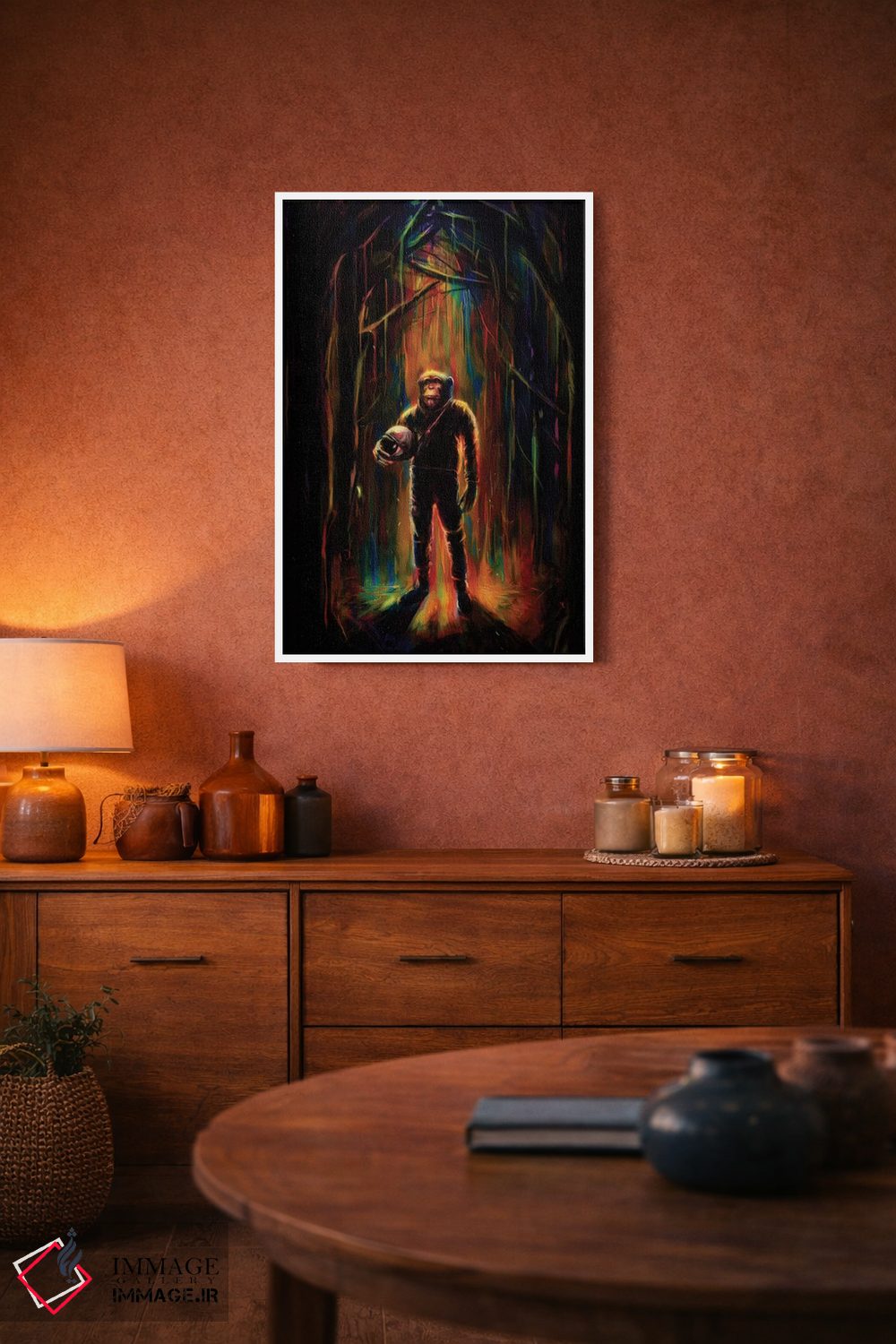 تابلو دکوراتیو فرمانده شامپانزه اثر نایس بلید - D2W