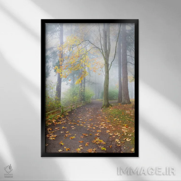 تابلو دکوراتیو Seattle, Washington,در امتداد پرتگاه، سیاتل، واشنگتن اثر جیم نیلسن - نمای قابدار مشکی