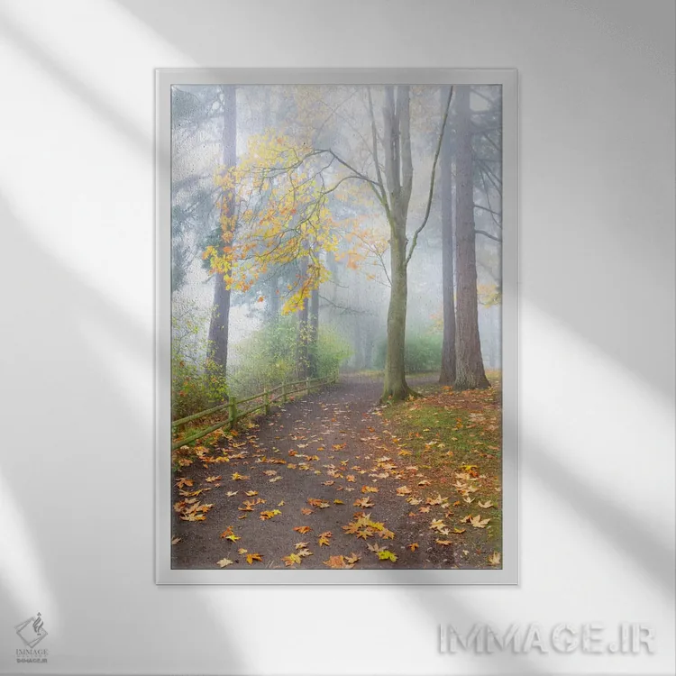 تابلو دکوراتیو Seattle, Washington,در امتداد پرتگاه، سیاتل، واشنگتن اثر جیم نیلسن - نمای قابدار سفید