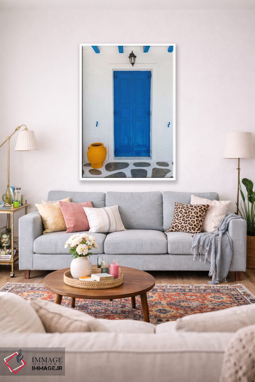 تابلو دکوراتیو Mykonos, Greece I,خانه سرگرمی، میکونوس، یونان ۱ اثر جیم نیلسن - D1W