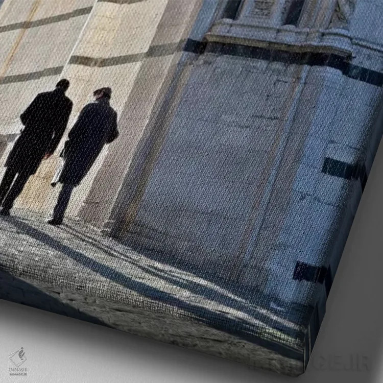 تابلو دکوراتیو Siena, Italy,زمان ناهار، سیه نا، ایتالیا اثر جیم نیلسن - نمای نزدیک بافت بوم