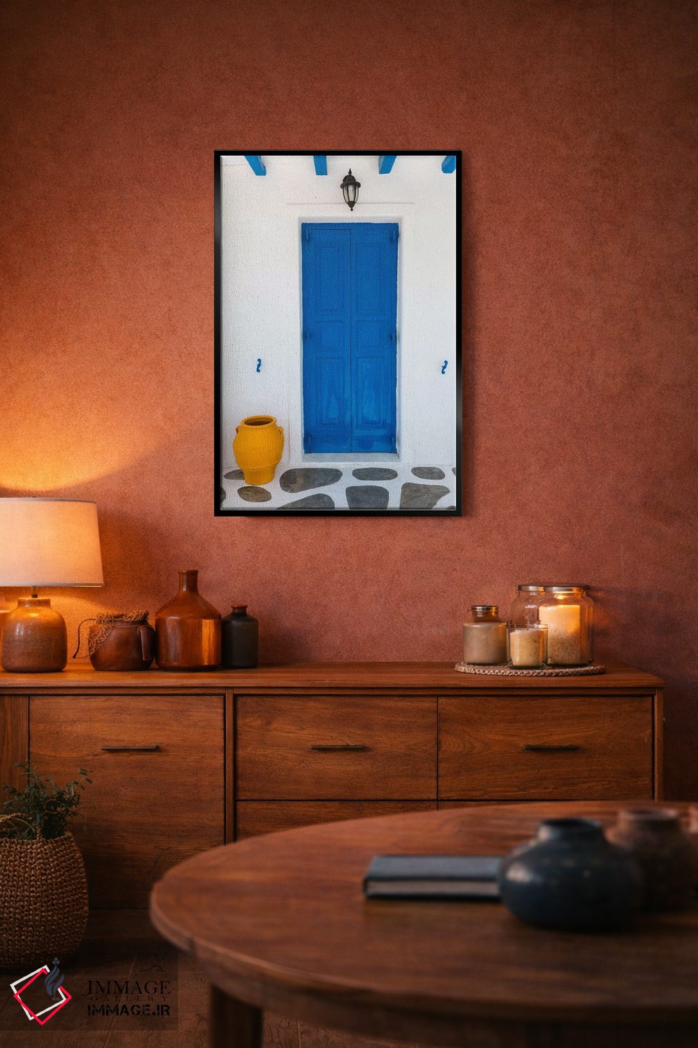 تابلو دکوراتیو Mykonos, Greece I,خانه سرگرمی، میکونوس، یونان ۱ اثر جیم نیلسن - D4B