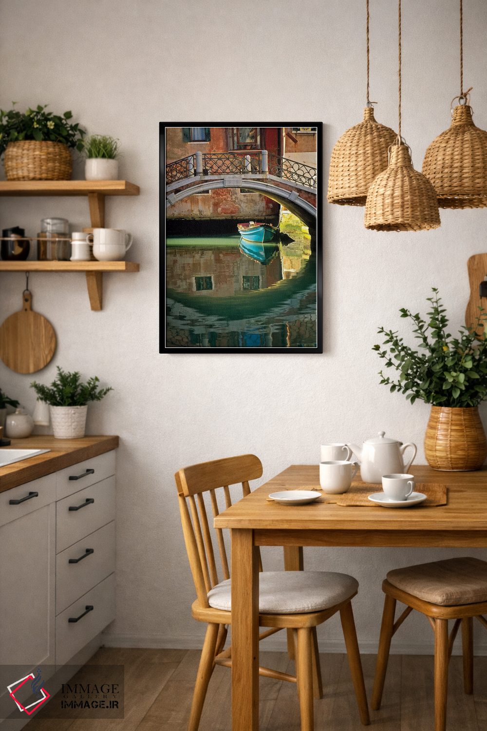 تابلو دکوراتیو Venice, Italy,فرار کازانووا، ونیز، ایتالیا اثر جیم نیلسن - D6B