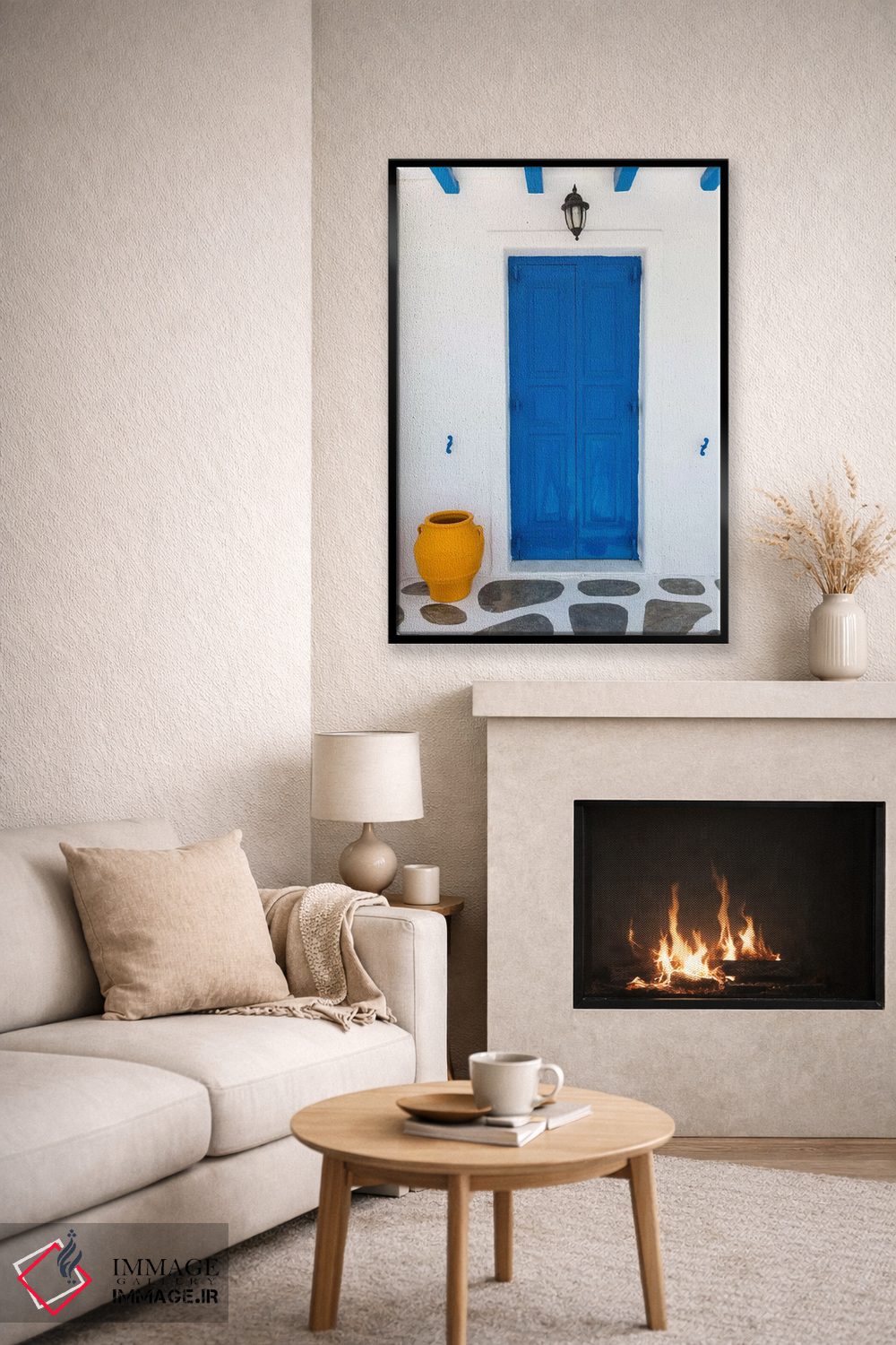 تابلو دکوراتیو Mykonos, Greece I,خانه سرگرمی، میکونوس، یونان ۱ اثر جیم نیلسن - D6B