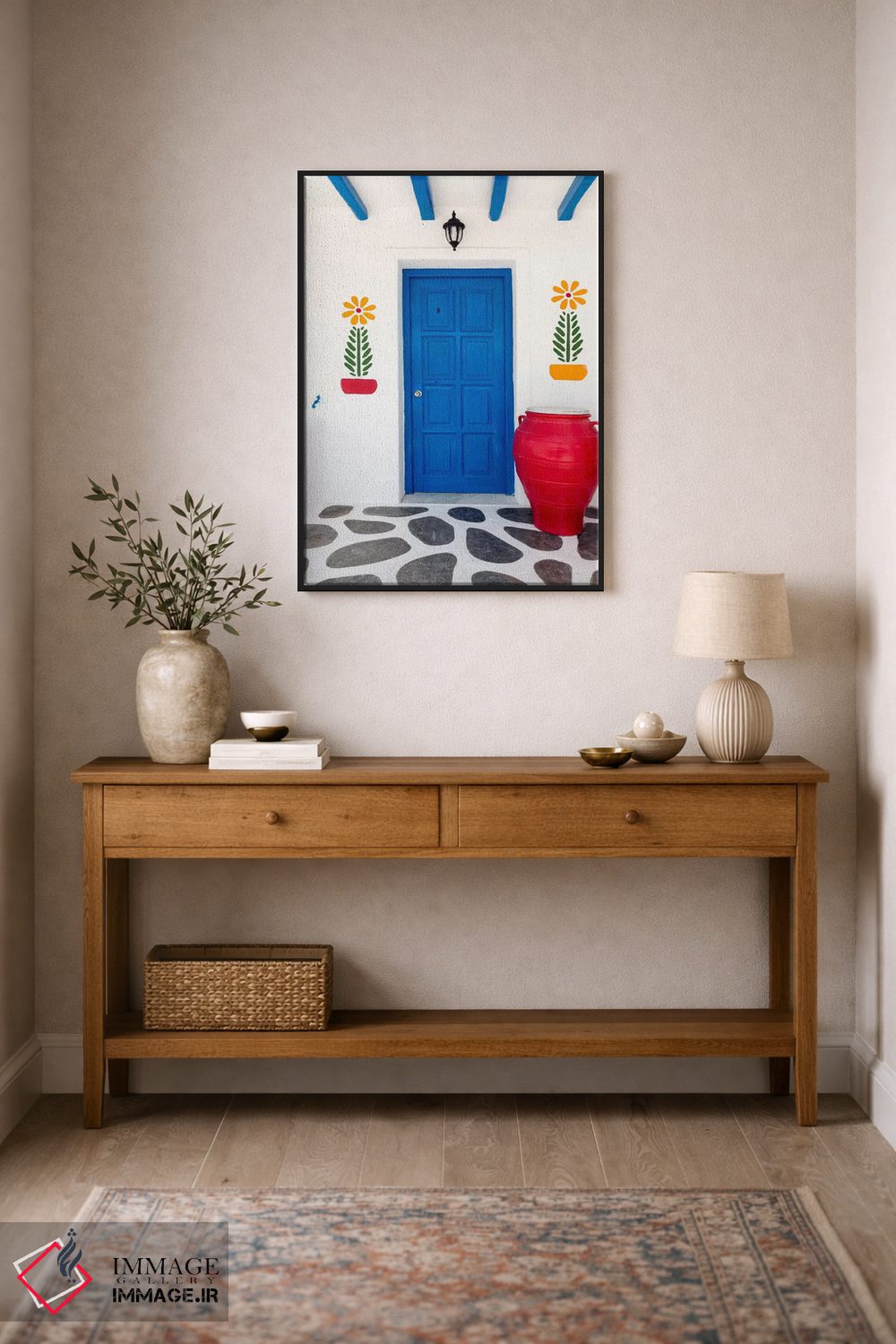 تابلو دکوراتیو Mykonos, Greece II,خانه ی سرگرم کننده، میکونوس، یونان اثر جیم نیلسن - D2B